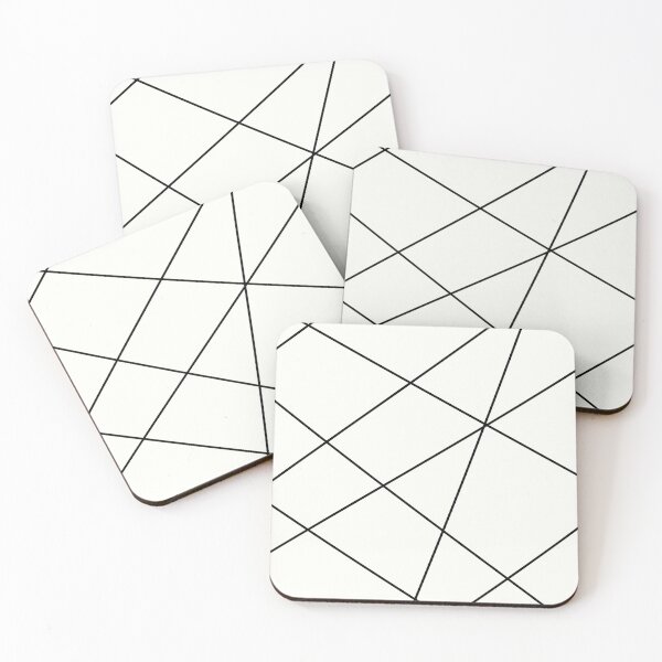 Item preview, Geometric Abstract Design - White Black designed and sold by Cartoon Basketball.