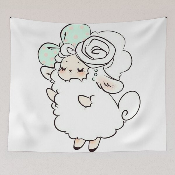 Item preview, White cute goat designed and sold by NabilJamal.