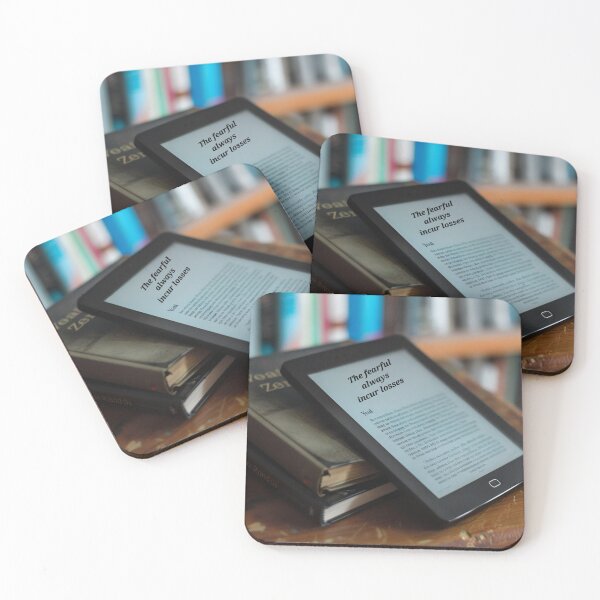 Item preview, Kindle Tablet Displaying Motivational Quote in a Cozy Setting designed and sold by Amr Siam.