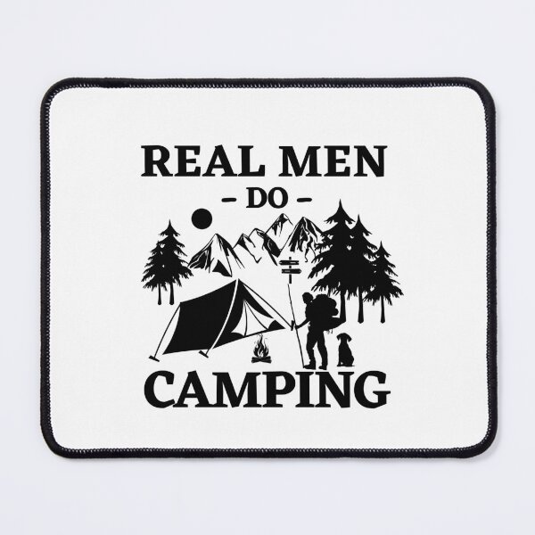 Item preview, Funny Outdoor Adventures Real Men Do Camping Nature Exploration Birthday Gift designed and sold by MouDantArts.