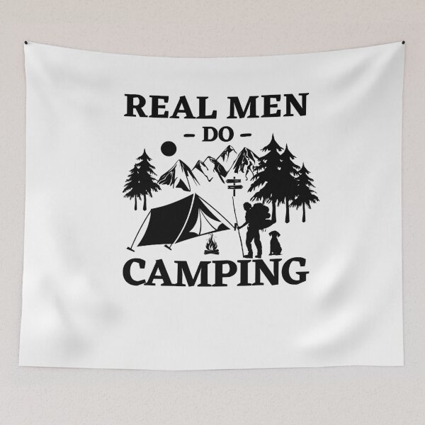 Item preview, Funny Outdoor Adventures Real Men Do Camping Nature Exploration Birthday Gift designed and sold by MouDantArts.