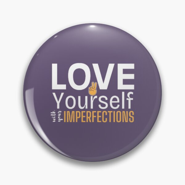 Item preview, Love yourself with your imperfections peace sign graphic inspirational tshirt designed and sold by neliswaj.