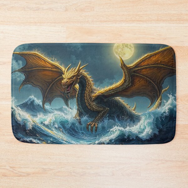 Item preview, Fantastical Dragon Under a Full Moon designed and sold by Skye Ryan-Evans.