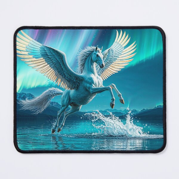 Item preview, Hybrid Pegasus Skimming a Lake designed and sold by Skye Ryan-Evans.