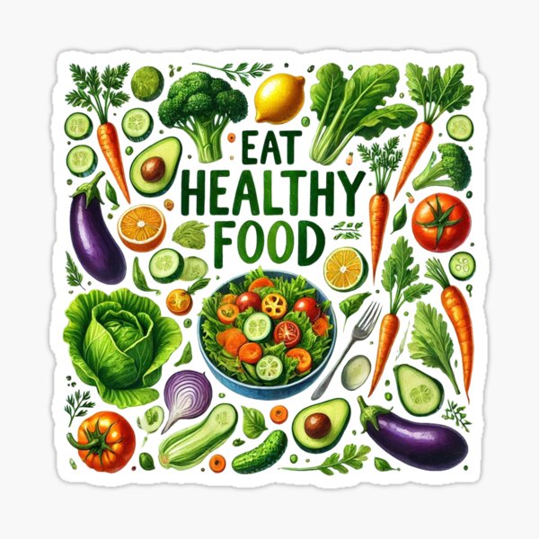Vista previa del artículo con la obra «Comer sano», diseñado y vendido por ryanapples2.