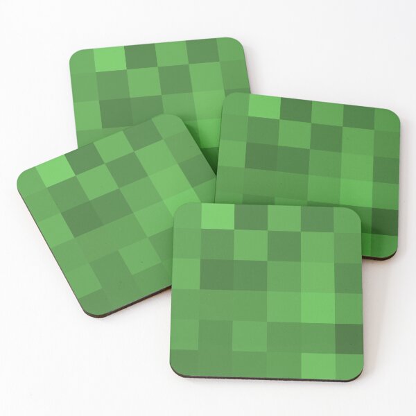 Item preview, Green Grass Pixels Block designed and sold by heyitsmeraya.