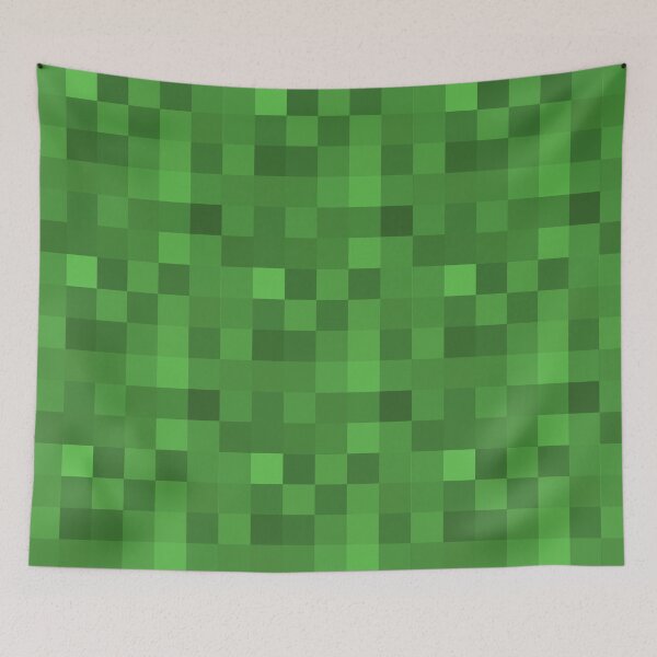 Item preview, Green Grass Pixels Block designed and sold by heyitsmeraya.