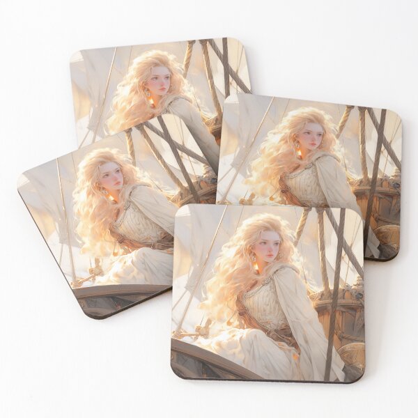 Item preview, Elegant Blonde Maritime Anime Girl designed and sold by bubblegoth.