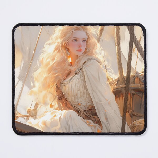 Item preview, Elegant Blonde Maritime Anime Girl designed and sold by bubblegoth.