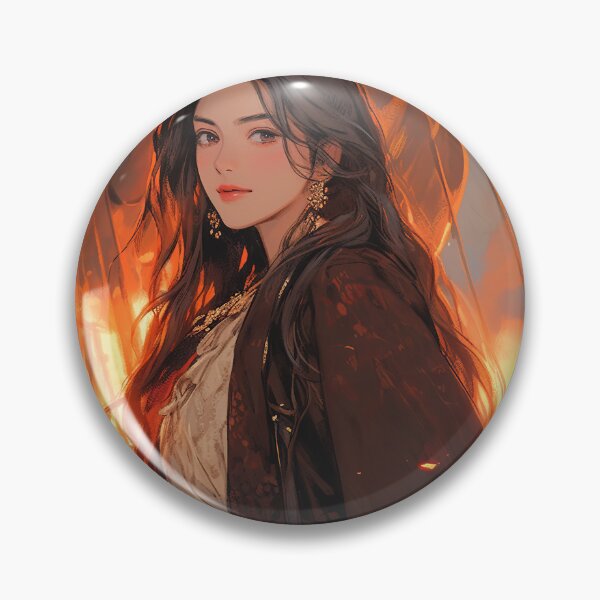Item preview, Flaming Pirate Ship Anime Girl designed and sold by bubblegoth.