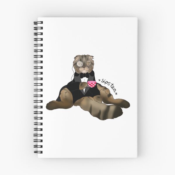 Item preview, *sips tea* cat designed and sold by Solid Gould  Designs.