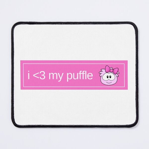 Item preview, i heart my puffle (pink w/bow!)  designed and sold by annabellem01.