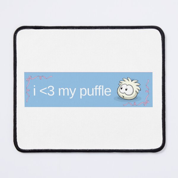 Item preview, i heart my puffle (white w/ pink bow!) designed and sold by annabellem01.