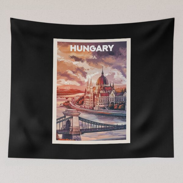 Item preview, Hungary, Travel Art designed and sold by PinkandP.