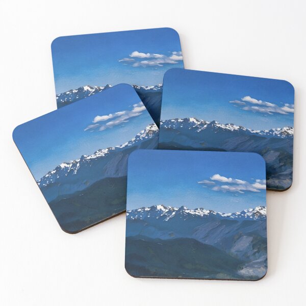 Item preview, Scenic Olympic Mountains (Oil Painting) designed and sold by flyscenicair.