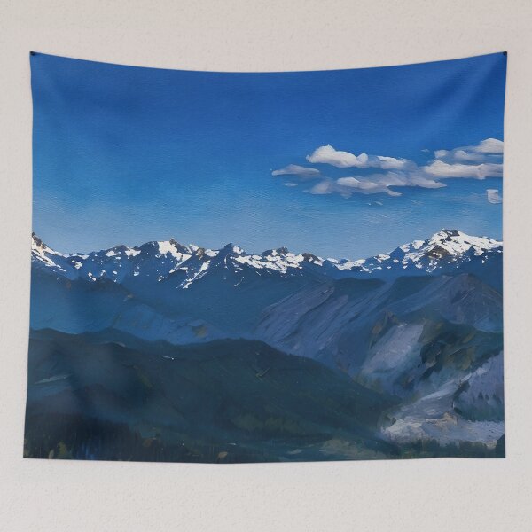 Item preview, Scenic Olympic Mountains (Oil Painting) designed and sold by flyscenicair.