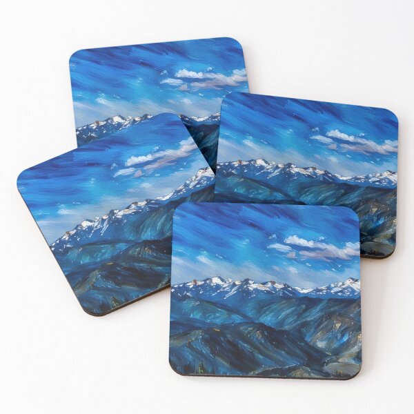 Item preview, Scenic Olympic Mountains (Pastel) designed and sold by flyscenicair.