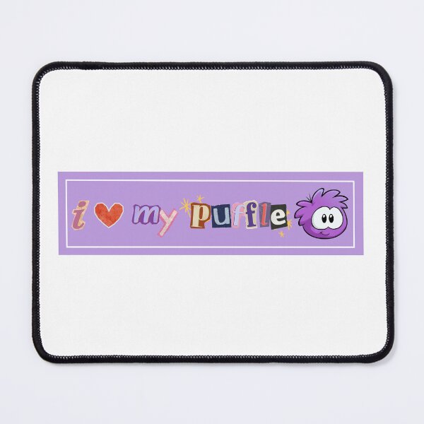 Item preview, i heart my puffle (purple w/scrapbook lettering!) designed and sold by annabellem01.