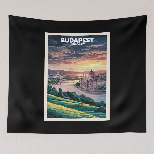 Item preview, Budapest (Hungary), Travel Art designed and sold by PinkandP.