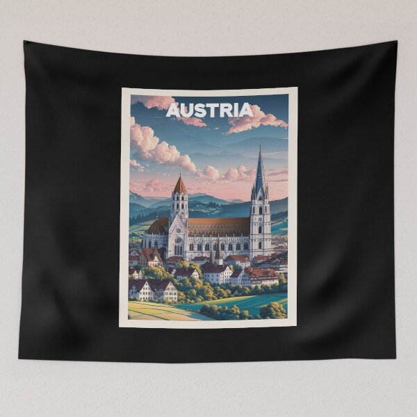 Item preview, Austria, Travel Art designed and sold by PinkandP.