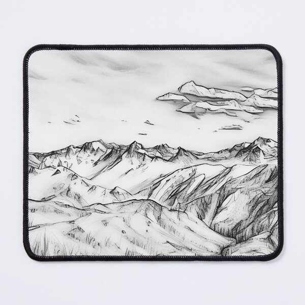 Item preview, Scenic Olympic Mountains (Sketch) designed and sold by flyscenicair.