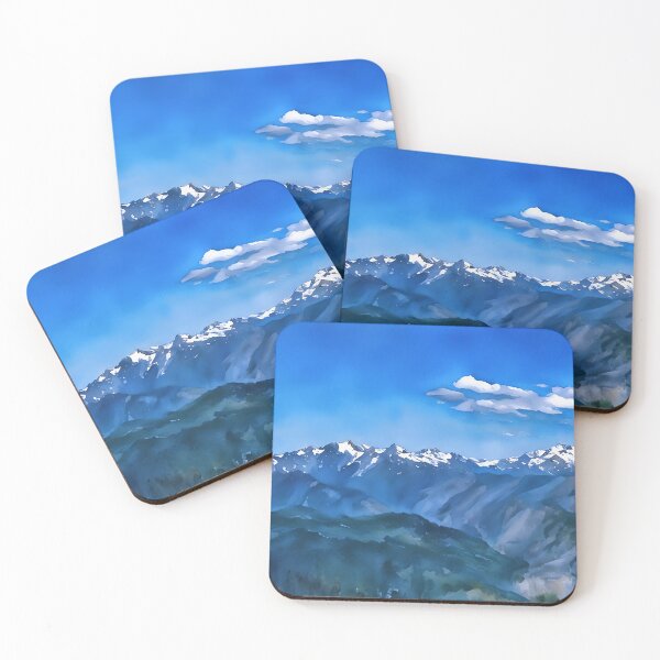 Item preview, Scenic Olympic Mountains (Watercolor) designed and sold by flyscenicair.