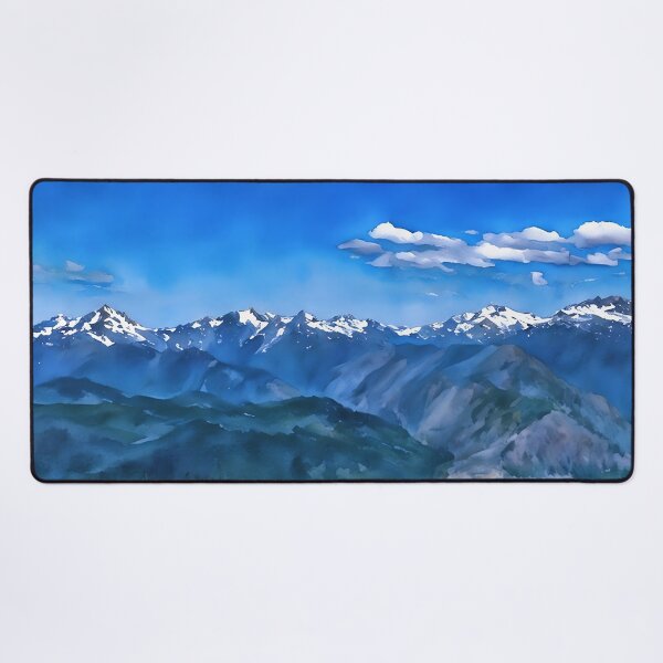 Item preview, Scenic Olympic Mountains (Watercolor) designed and sold by flyscenicair.