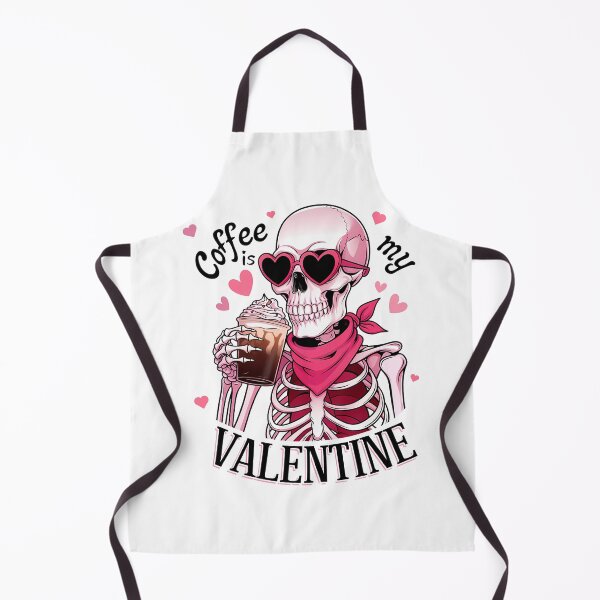 Item preview, Coffee is my valentine skeleton Funny Valentine Skeleton Valentines day designed and sold by Sujitra Romyen.