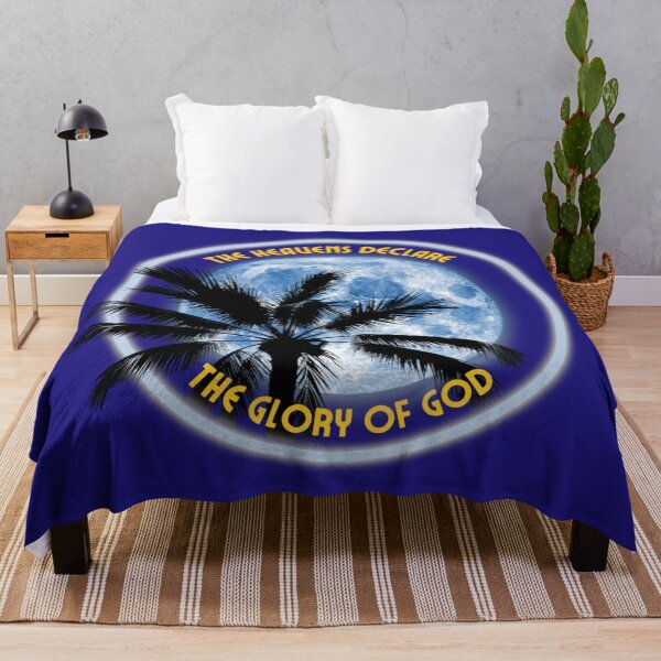 Item preview, The Heavens Declare - Moonlit Palm Silhouette designed and sold by Sanctum Icons.