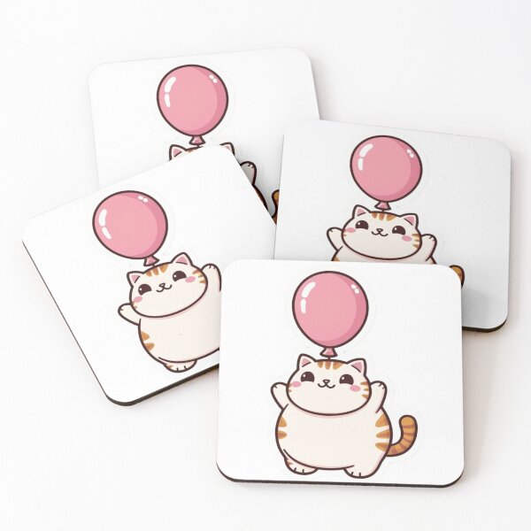 Item preview, Kitty's Pink Balloon designed and sold by TickledStink.