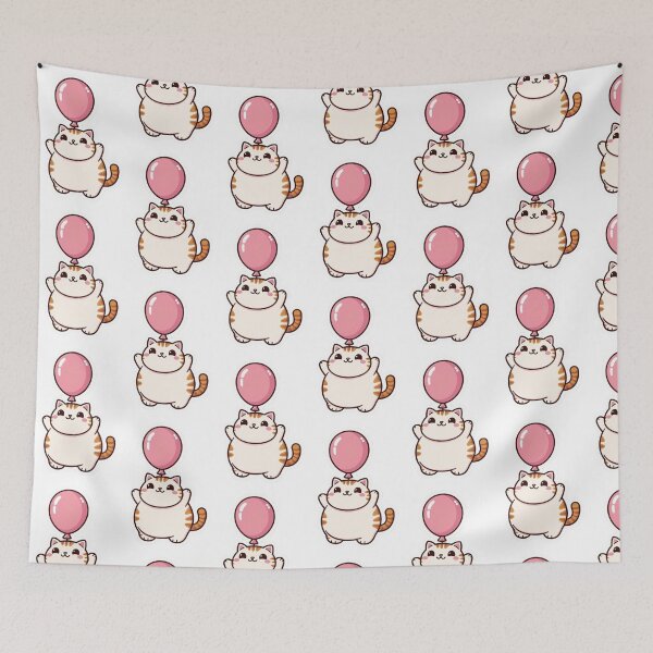 Item preview, Kitty's Pink Balloon designed and sold by TickledStink.