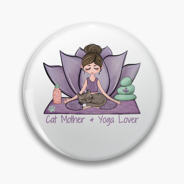 Item preview, Yoga Cat Mom - Vibrant wellness-inspired design — perfect for yogis, meditation and cat lovers designed and sold by MerchSearchCO.