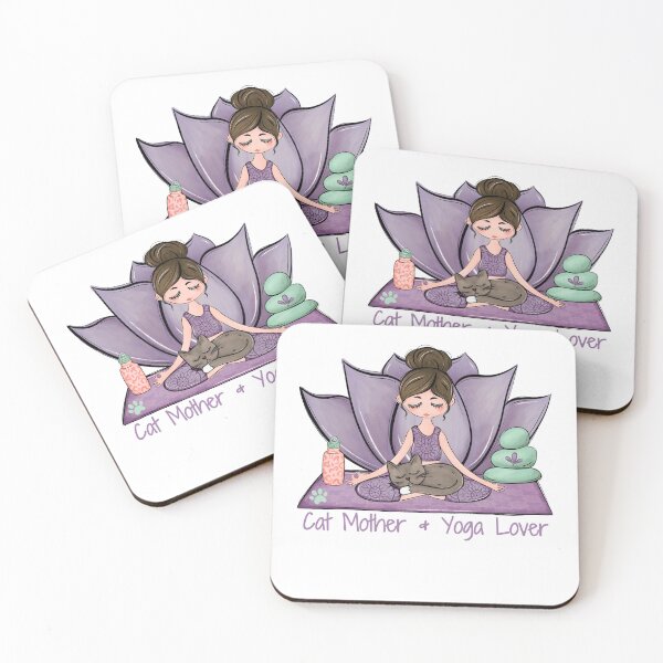 Item preview, Yoga Cat Mom - Vibrant wellness-inspired design — perfect for yogis, meditation and cat lovers designed and sold by MerchSearchCO.