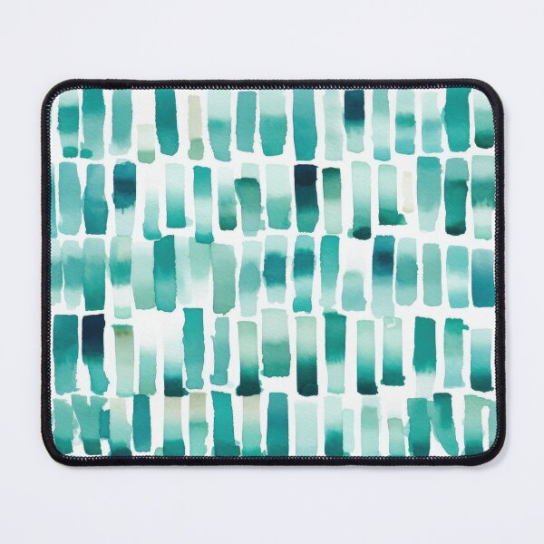 Item preview, Turquoise Watercolor Brush Strokes designed and sold by Radnordesigns.