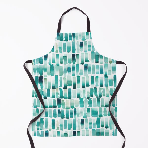 Item preview, Turquoise Watercolor Brush Strokes designed and sold by Radnordesigns.