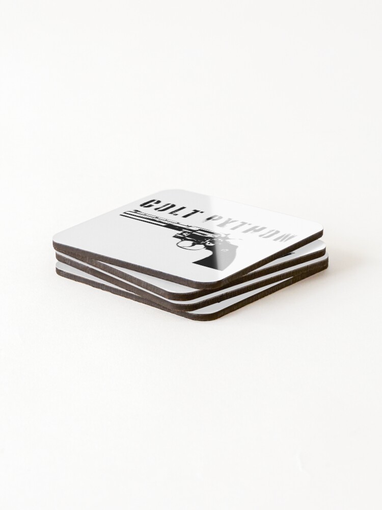 Thumbnail 4 of 5, Coasters (Set of 4), Colt Python designed and sold by UNK-Fatigues.