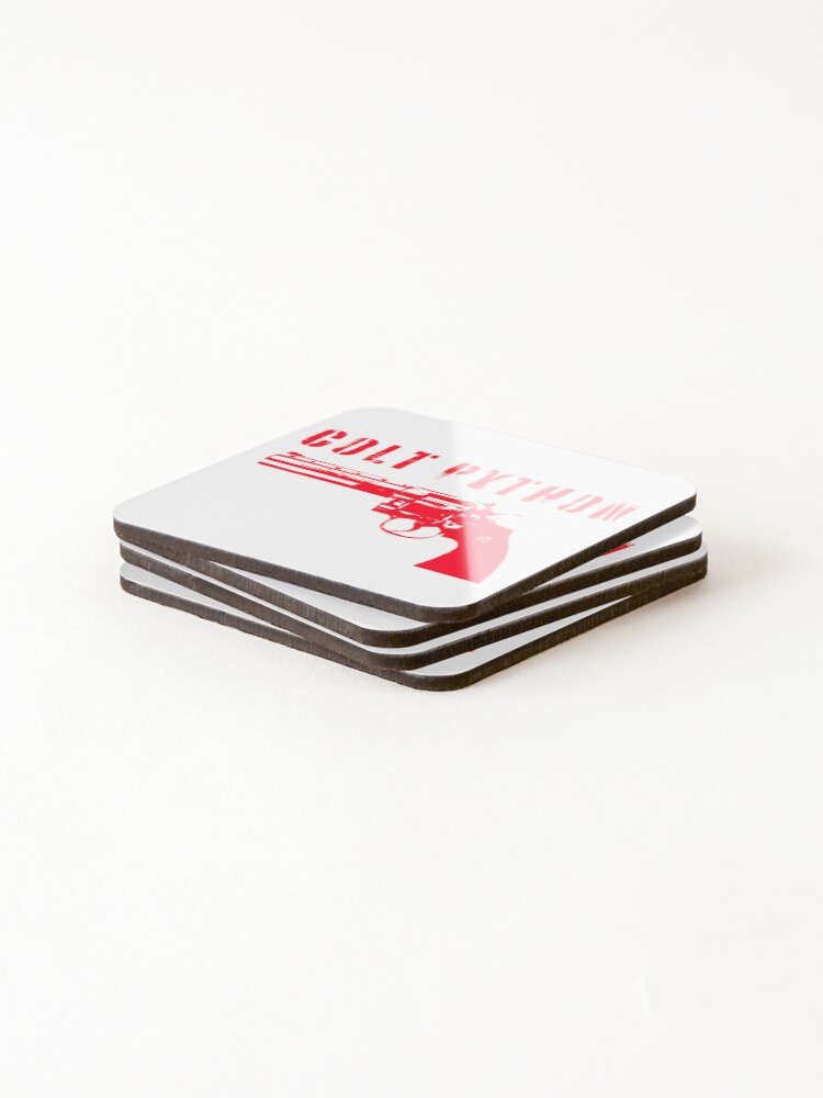 Thumbnail 4 of 5, Coasters (Set of 4), Colt Python designed and sold by UNK-Fatigues.