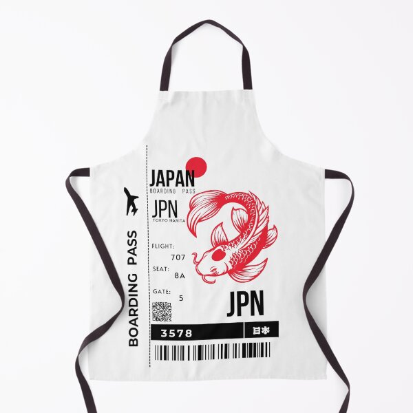 Item preview, Japanese Boarding Pass Koi Stylized designed and sold by InkWhirl.