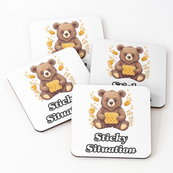 Item preview, Sticky Situation - Bear with Honeycomb quote 1 designed and sold by Tom-Johnson.