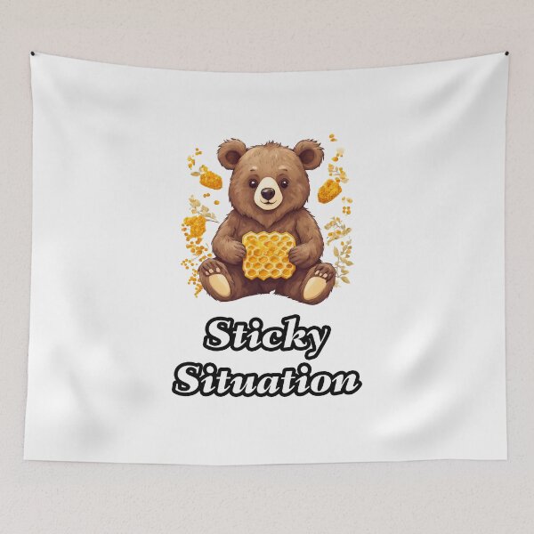 Item preview, Sticky Situation - Bear with Honeycomb quote 1 designed and sold by Tom-Johnson.