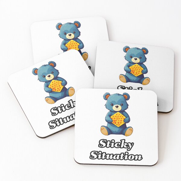 Item preview, Sticky Situation - Bear with Honeycomb quote 2 designed and sold by Tom-Johnson.