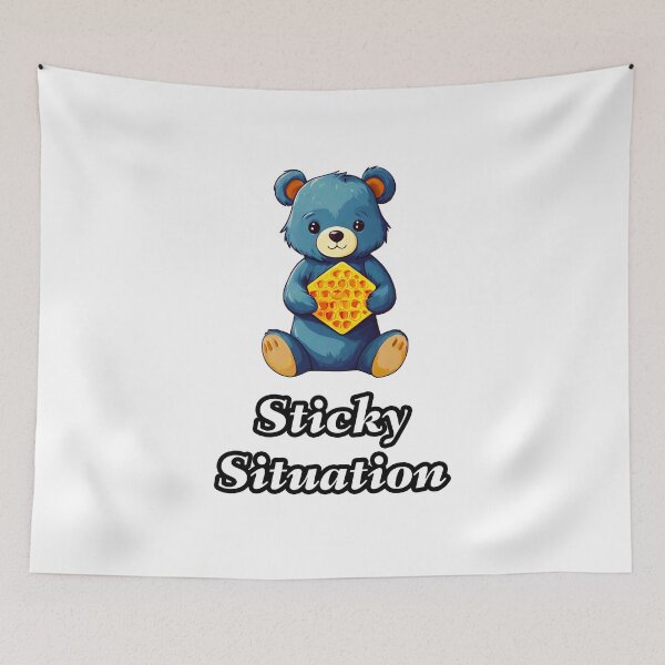 Item preview, Sticky Situation - Bear with Honeycomb quote 2 designed and sold by Tom-Johnson.