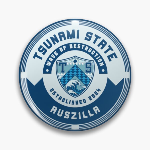 Item preview, Tsunami state badge designed and sold by ReekanStruct.