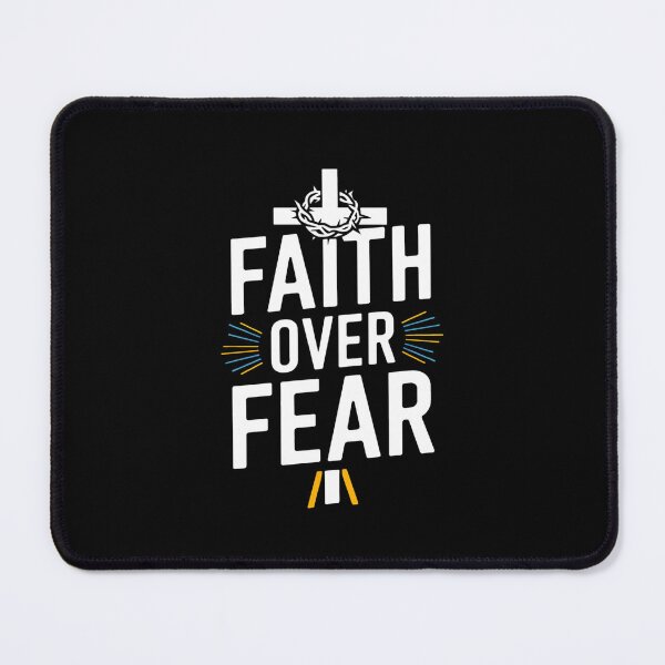 Item preview, Faith Over Fear Christian Cross Religious Inspirational Design designed and sold by Karsten Stier.