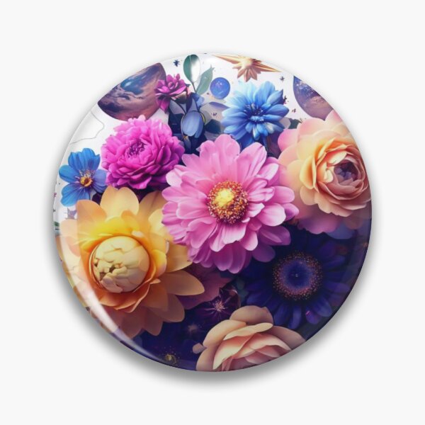 Item preview, Cosmic Bloom Sticker: Flowers in Space, Flower vessel sticker  designed and sold by InsightA.