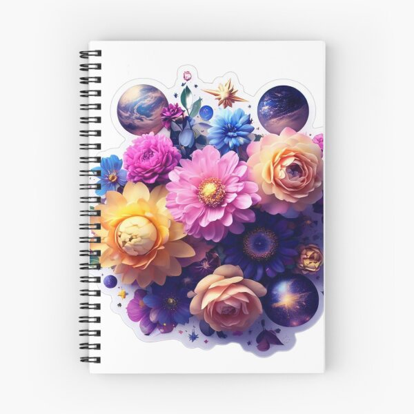 Item preview, Cosmic Bloom Sticker: Flowers in Space, Flower vessel sticker  designed and sold by InsightA.