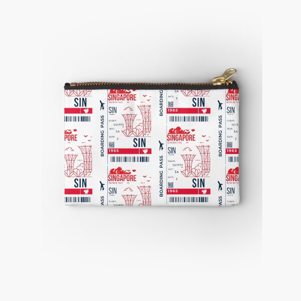 Item preview, f  Singapore Boarding Pass Stylized Marina Bay designed and sold by InkWhirl.