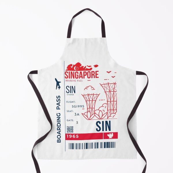 Item preview, f  Singapore Boarding Pass Stylized Marina Bay designed and sold by InkWhirl.