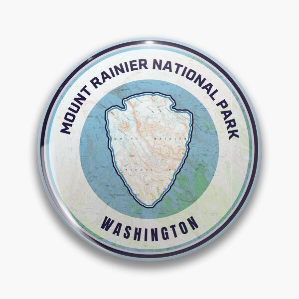 Item preview, Souvenir Map - Mount Rainier National Park designed and sold by Willz Designz.