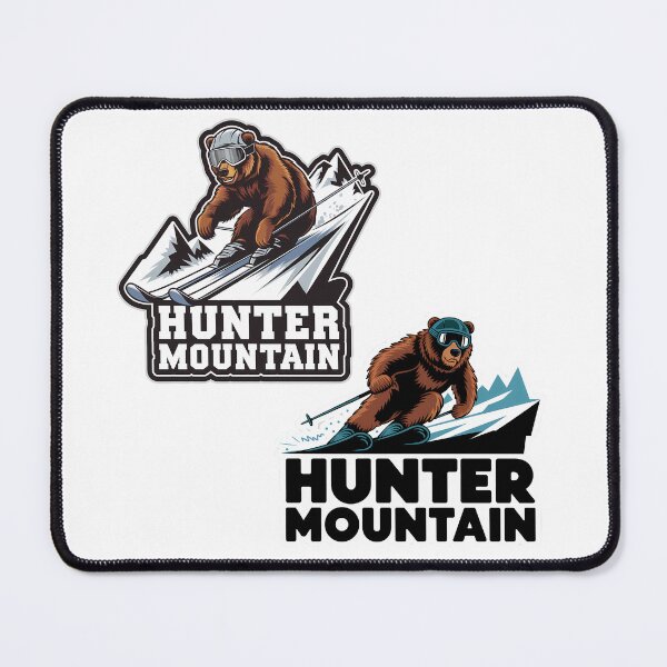 Item preview, Hunter Mountain Ski Bear Sticker, Fun Skiing Adventure Design designed and sold by Apaisan.